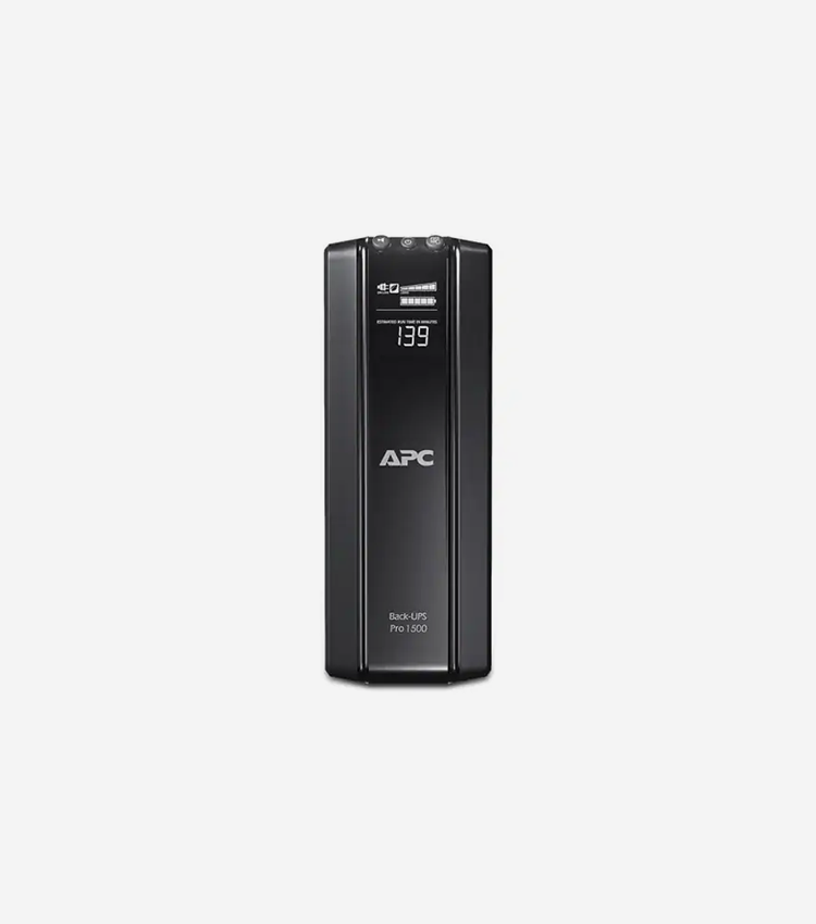 APC by Schneider Electric Back-UPS RS BR1500GI 1500VA Tower UPS - Tower - 8 Hour Recharge - 230 V AC Output - Stepped Sine Wave - Serial Port - 12 x Battery/Surge Outlet
