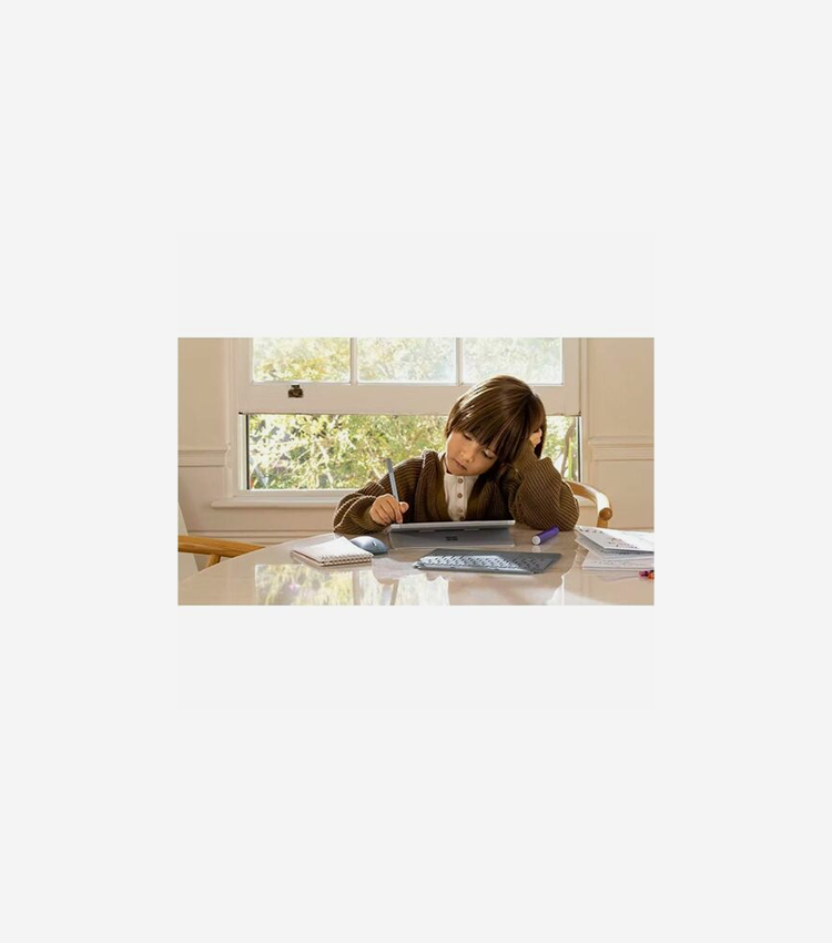 Microsoft Signature Keyboard/Cover Case Microsoft Surface Pro (5th Gen), Surface Pro 4, Surface Pro 6, Surface Pro 7, Surface Pro 7+, Surface Pro 3 Tablet - Canadian French Keyboard - Ice Blue - Stain Resistant - Alcantara Body - 0.20" (5.08 mm) Height x 11.60" (294.64 mm) Width x 8.50" (215.90 mm) Depth