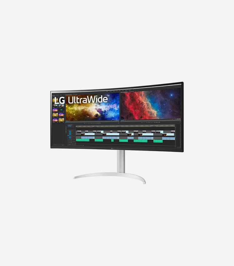 LG Ultrawide 38WP85C-W 38" Class UW-QHD+ Curved Screen LCD Monitor - 21:9 - Silver, White - 37.5" Viewable - In-plane Switching (IPS) Technology - 3840 x 1600 - 1.07 Billion Colors - FreeSync - 300 cd/m² - 5 ms - Speakers - HDMI - DisplayPort